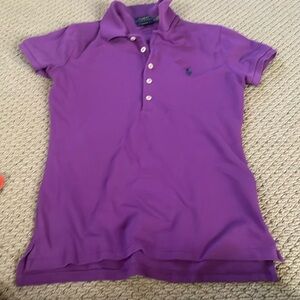 Ralph Lauren W’s Shirt. Model is 5”6, 117 lbs.